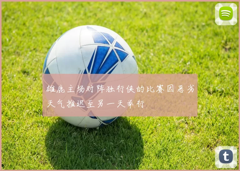 雄鹿主场对阵独行侠的比赛因恶劣天气推迟至另一天举行